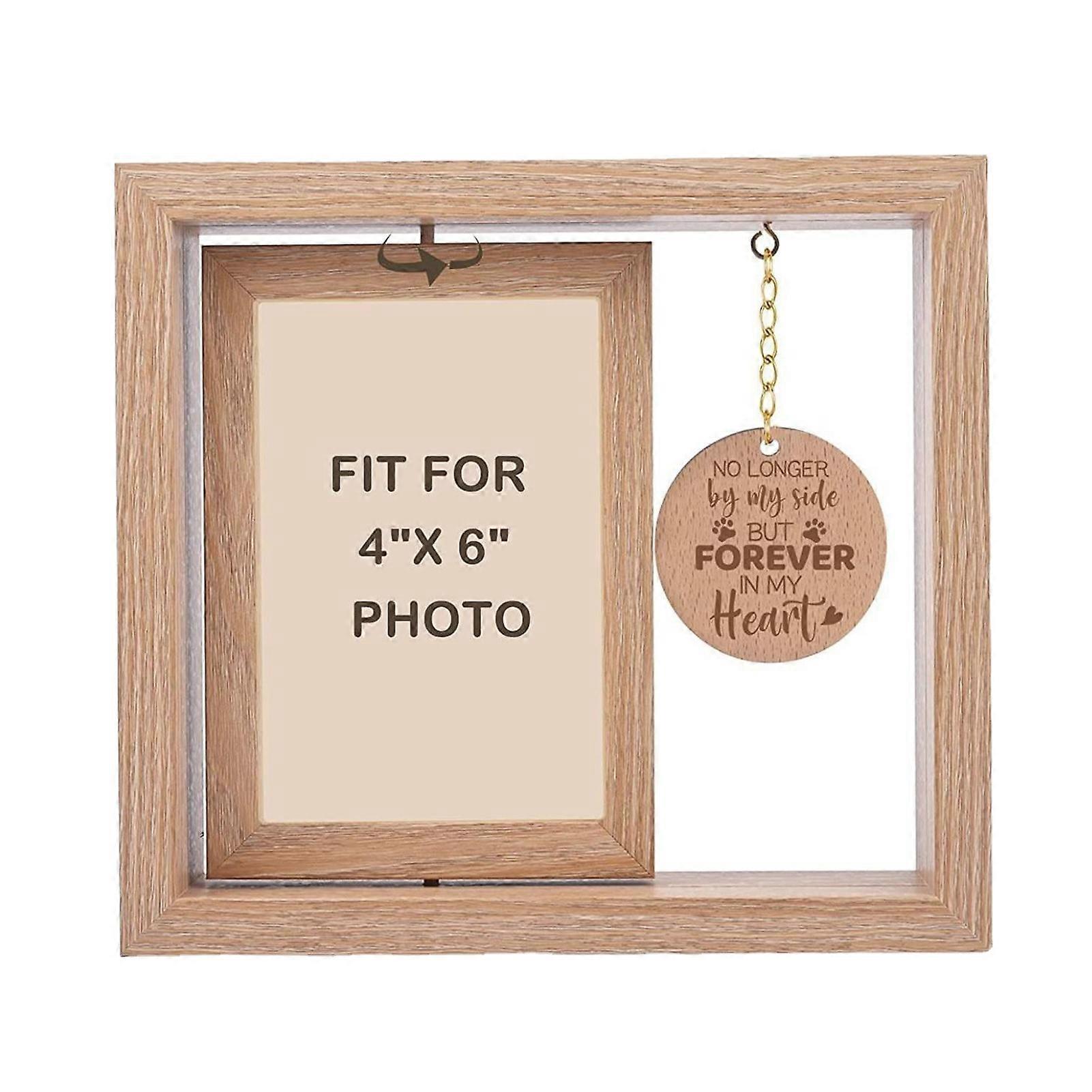 Rustic Pet Photo Display Frame Decorative Desktop Memory Holder