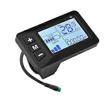 Fiets 5-pins LCD-snelheidsdisplay Waterdicht ontwerp Multi-spanningsondersteuning 24V / 36V / 48V elektrische scooterversneller