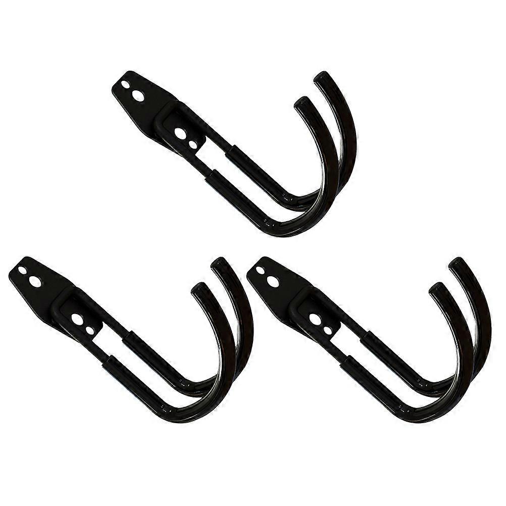 3pcs Multi-function Tool Hook Round Metal Wire Storage Hooks Wall Organizer