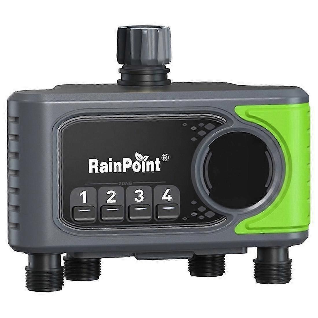 RAINPOINT Timer 4 Zones Automatic Irrigation Timer Systems Controller with Rain Delay Manual Watering Does Not Include Gateway