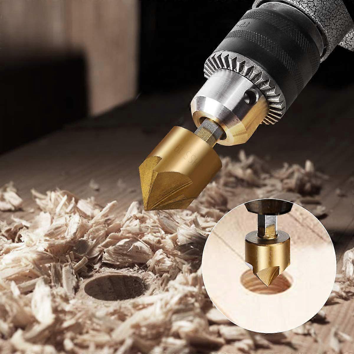Countersink Drill Bit Set - 6 Pcs - Quick Change Wood Tools