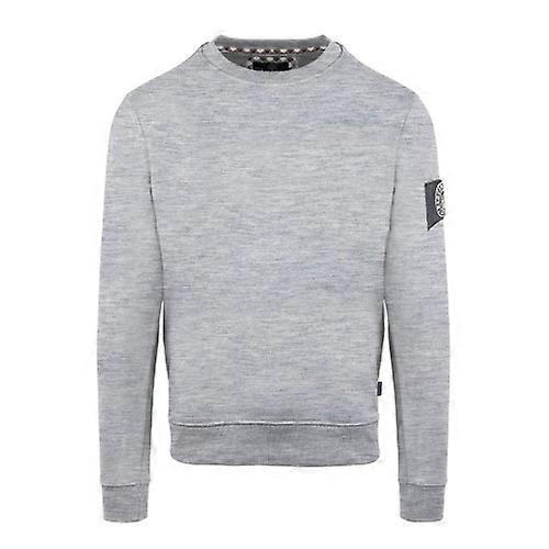 Aquascutum Mens Patch Ribbed Collar Sweatshirt