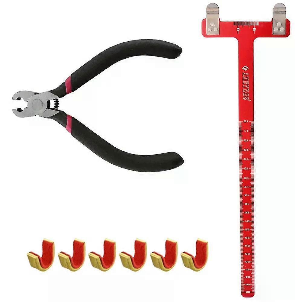 Bow String Nocking Points Pliers Strings Set T-Shaped Square Ruler Buckle Recurve Turning Accessory