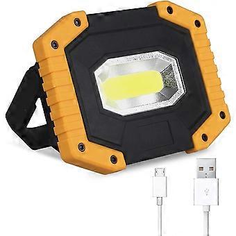 LED Rechargeable 30W 2000 LM T-SUN Projecteur Chantier Lumire de Travail avec 3 Modes Lanterne Portable Projecteur LED USB pour Camping, Chantier, Gar