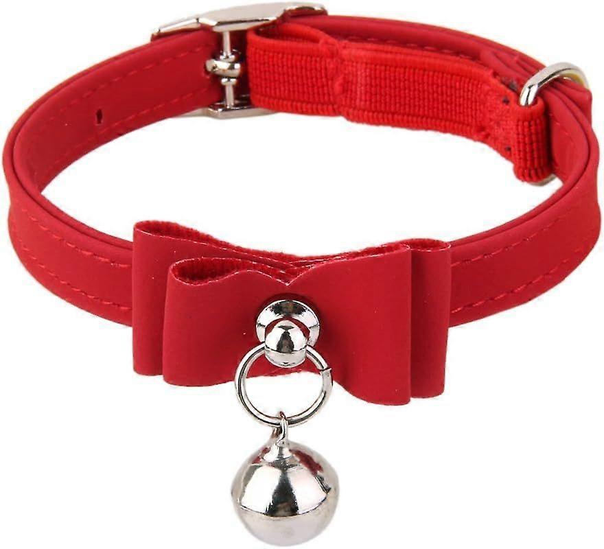 Red Cat Kitten Bell Pendant Adjustable Collar