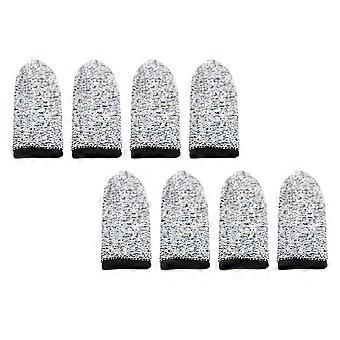 Pet Cleaning Toothbrush Dog Finger Toothbrush for 8Pairs Grey Hppe Material
