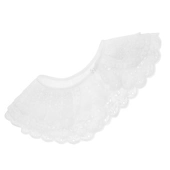 1pc zarte Spitze Kragen Elegante Schleife Fake Kragen Mode Spitze Schal Dekor