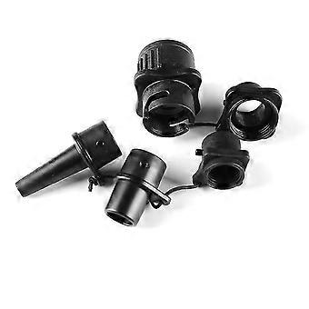Air Valve Connector Kayak Air Valve Connector Multifunction Boat Valve Adapter Inflation Surfboard Accessory(1set, Black)