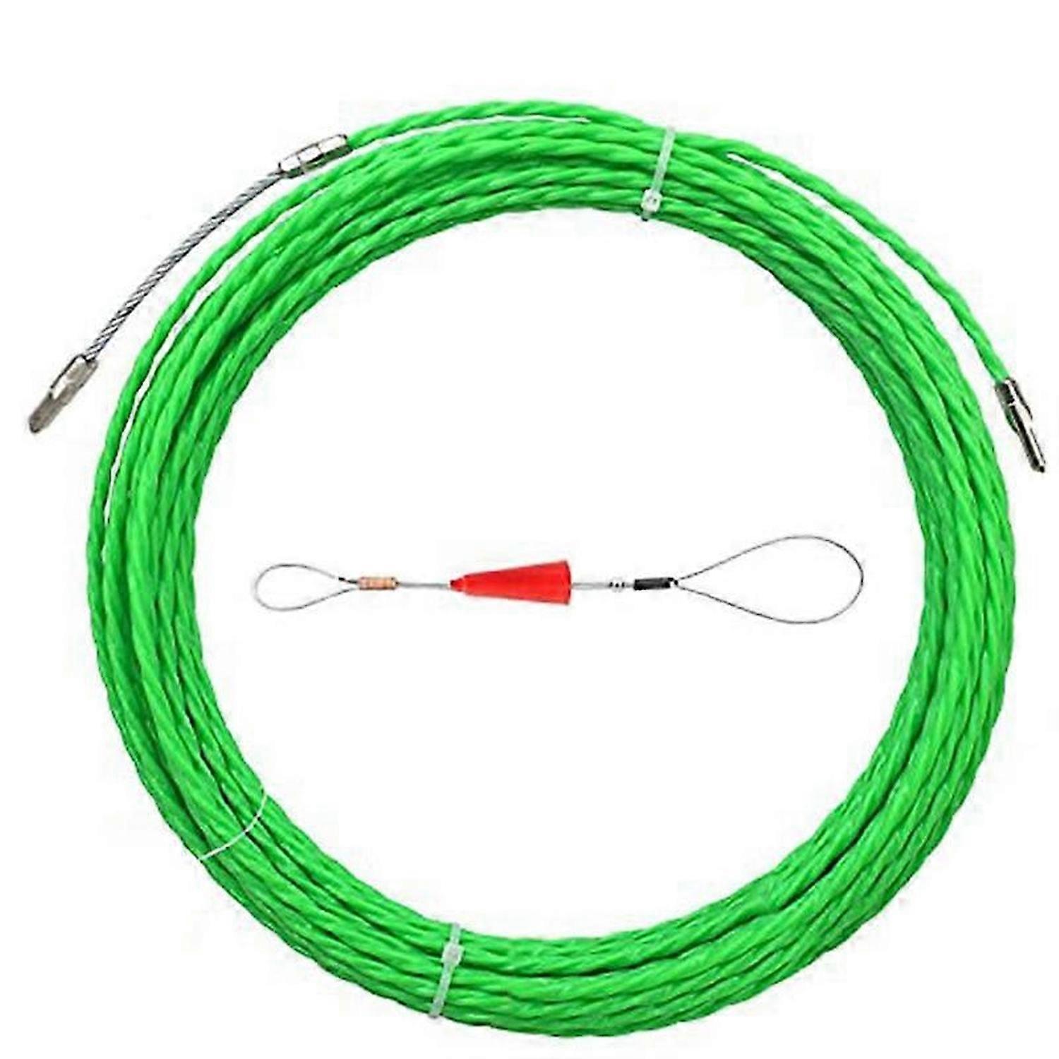 10M 33Ft Fish Tape Cable Puller Kit 4.5Mm PET Electrical Cable Puller Through Wall Wire Guide Device
