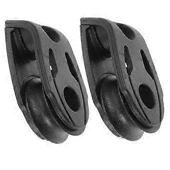 2pcs Kayak Pulley Duty Nylon Pulley Wear-Resistance Marine Pulley Block Sheave For Ship Yacht Canoe Trolley Kit Kayak Pulley Block Sheave