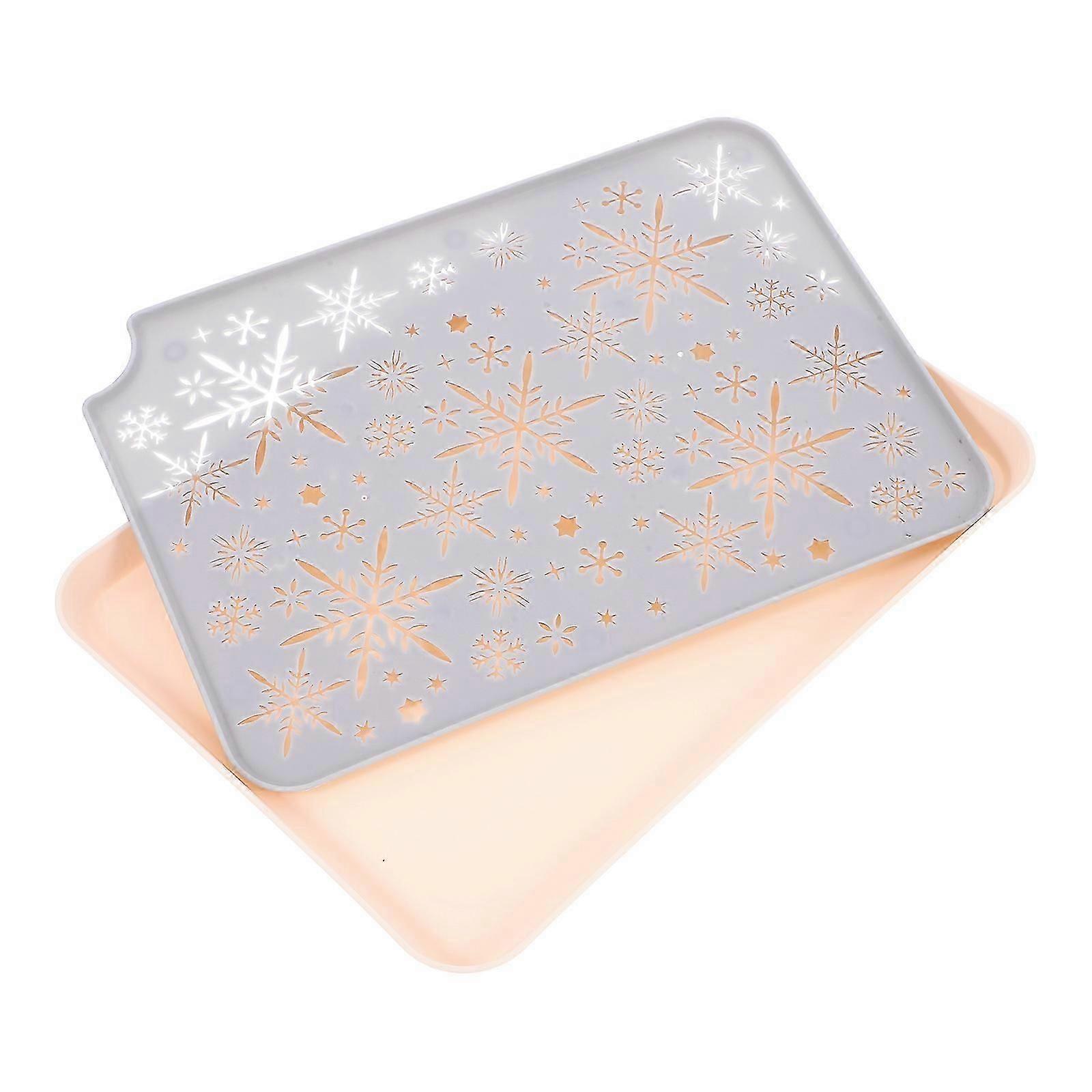 Tableware Drainer 1Pcs 11.48X8.25X0.67in Rectangular Kitchen Draining Tray Dishwasher Safe