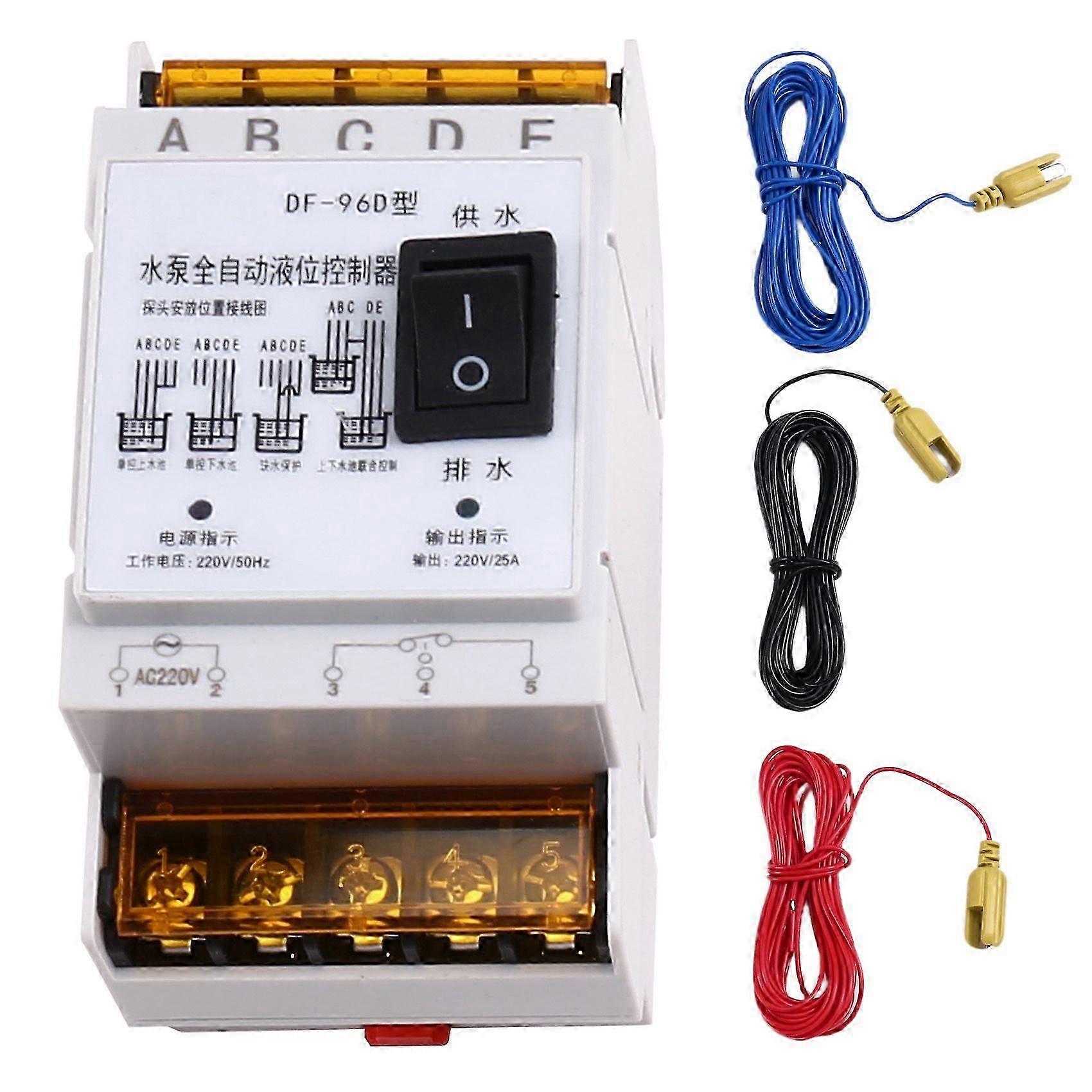 Automatic Water Level Controller Switch 25A 220V Water Tank Liquid Level Detection Sensor Water Pump Controller A