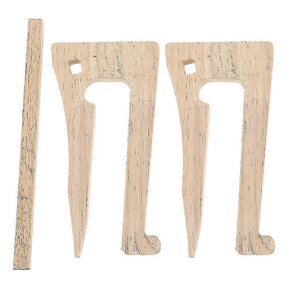 Wooden Laptop Riser Stand with Smooth Polished Surface Ergonomic Design Compact Disassemblable Desk Holder for Notebook Computers Elevates Screen