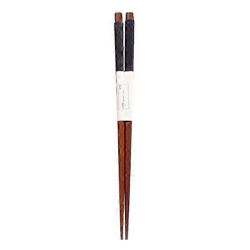 1 Pair Natural Solid Wood Handmade String Wrapped Handle Chopsticks Tableware KAESI