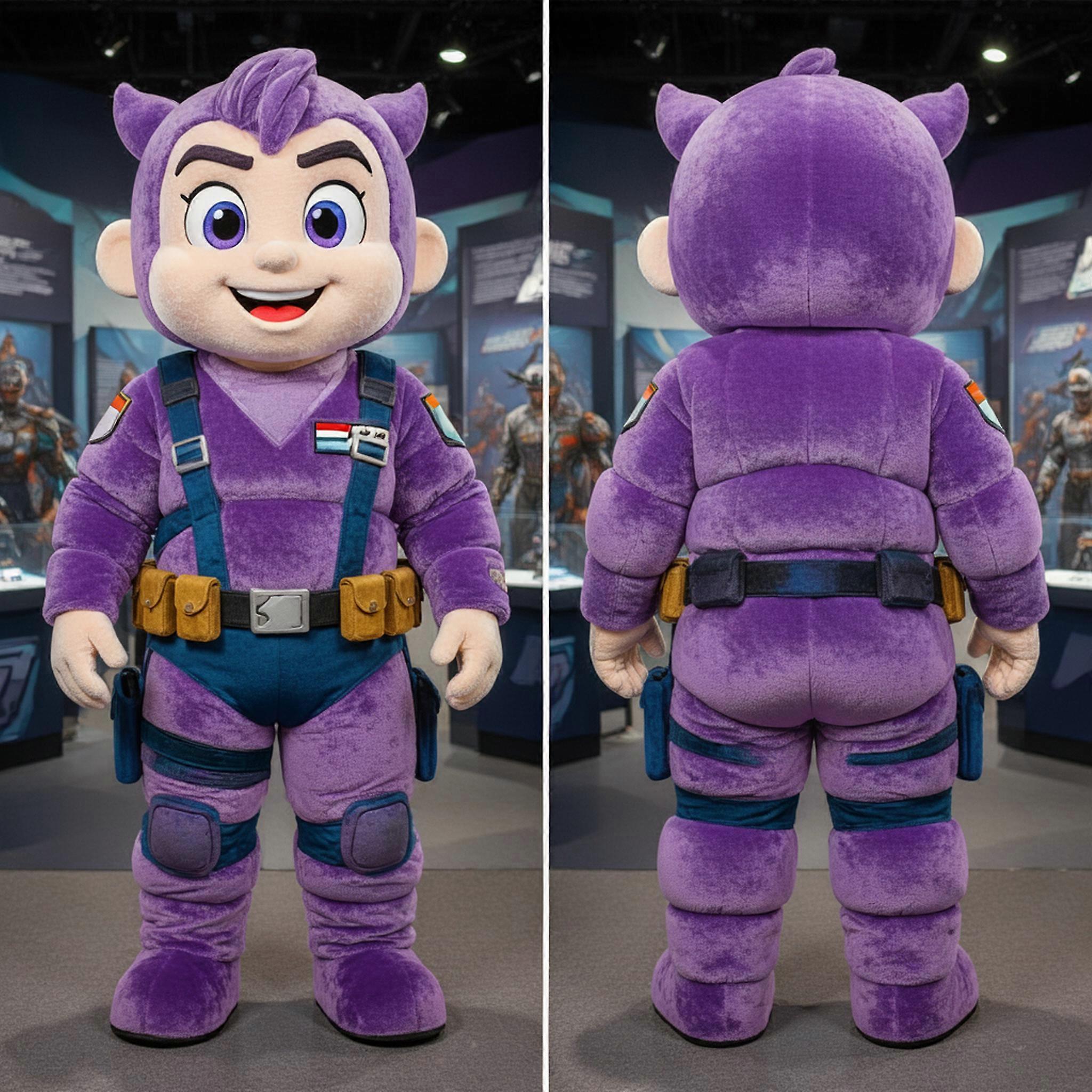 MASTICOT Lavender Brave Gi Joe Mascot