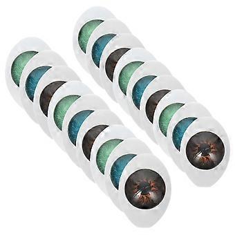 Conjunto de 30 Olhos Artificiais de Acrílico para Decoração (Cores Sortidas) - Faça Você Mesmo