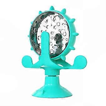 Interactive Slow Feeder & Treat Dispensing Puzzle Toy for Dogs and Cats with Windmill Design and Powerful Suction Cup
