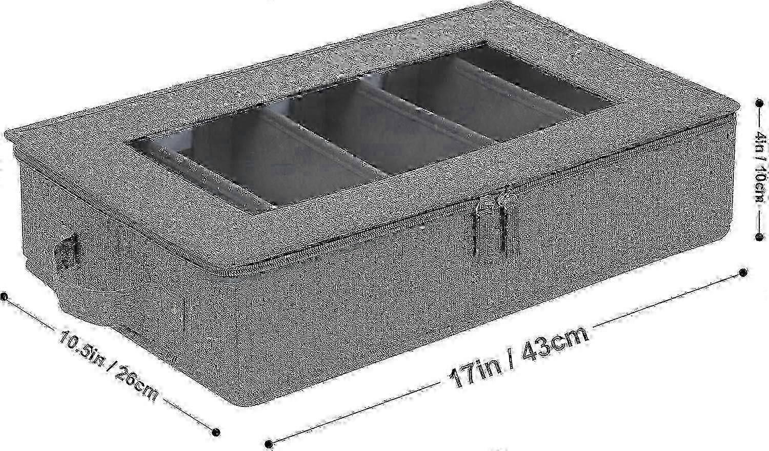Flatware Storage Box With Adjustable Dividers