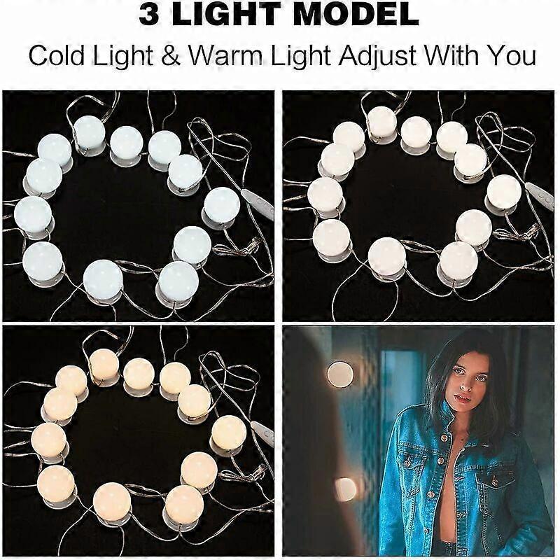 Dimmable LED Vanity Set, Adjustable Colour Temperature, Non-Dazzling Light