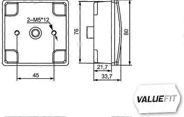 Reverse Light Black
 Backup Lamp Rear LED 12V