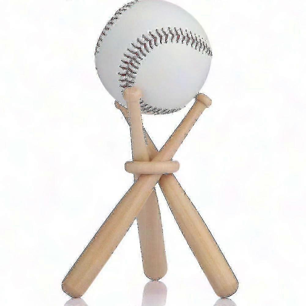 Wooden Baseball Display Stand Mini Softball Rack