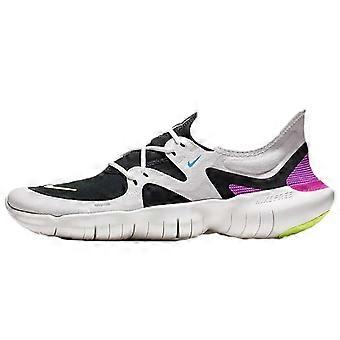 Nike Free RN 5.0 Fabric Low top Running Shoes Unisex Gray Black Pink AQ1289-100