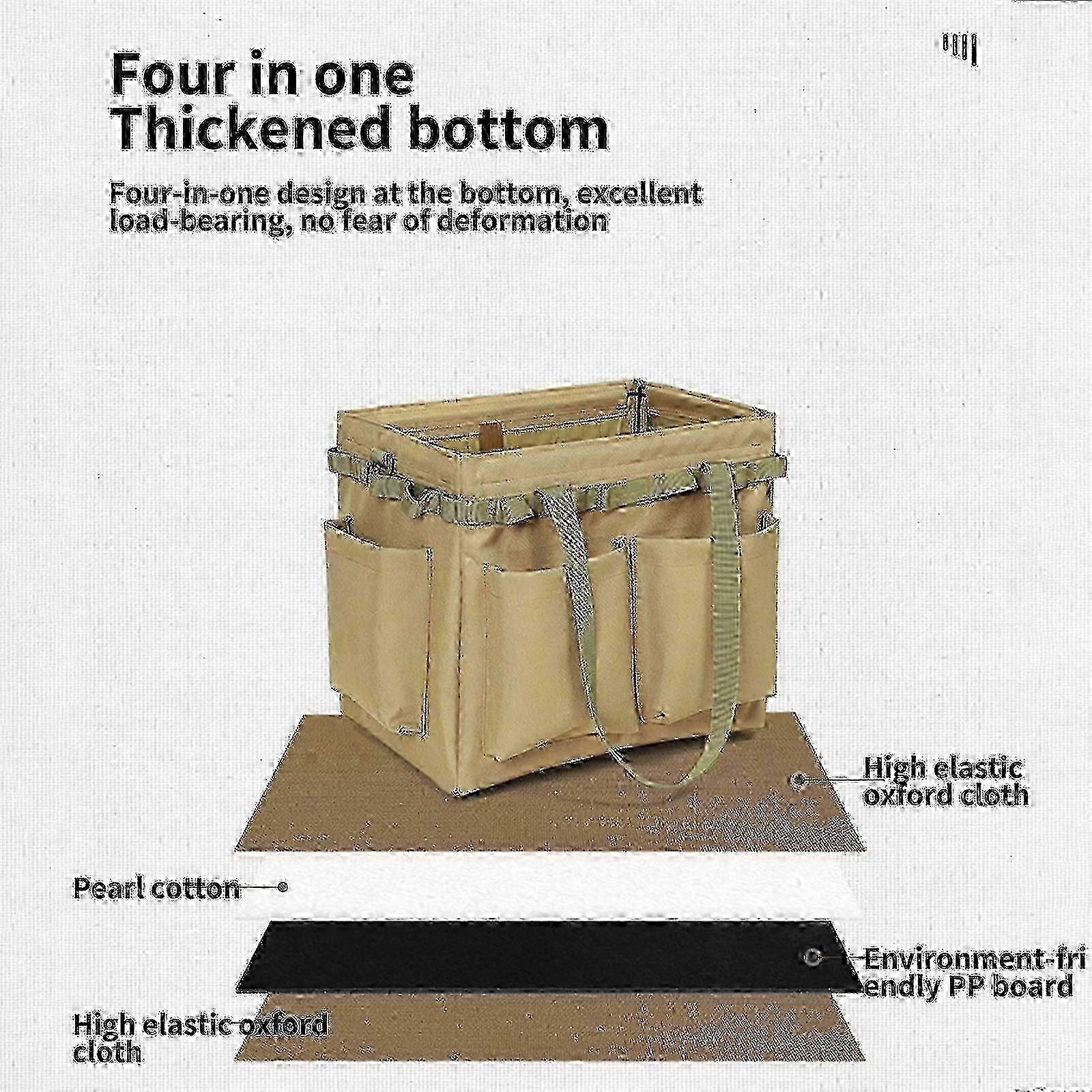 Sturdy Collapsible Outdoor Tool Storage Bag