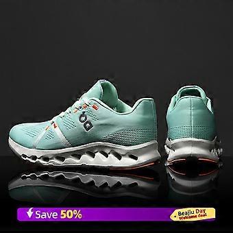 Herren-Sportlaufschuhe mit Drehverschluss, atmungsaktiv, leicht; bequeme, rutschfeste Damen-Marathon-Sneaker mit Carbonplatte für Damen, komfortabel und sportlich, Marathon-Laufschuhe mit Carbonsohle.