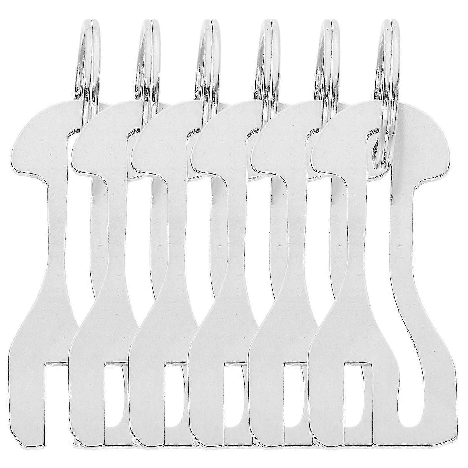 6-pack shopping cart token keychains