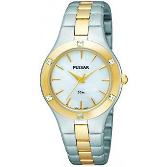 Pulsar sports Quartz Analog Woman Watch with PH8044X1 Stainless Steel Bracelet