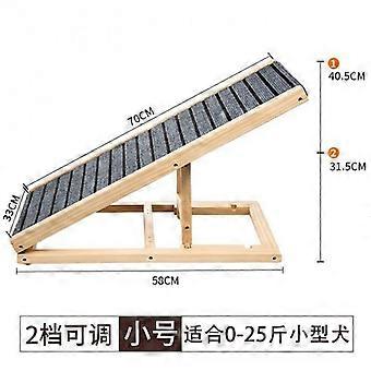 Adjustable Wooden Pet Dog Ramp Comfortable Folding Non-Slip Carpet Surface Foldable Climbing Ladder For Car Bed Pet Carriers