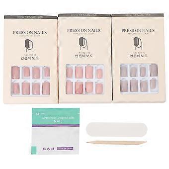 Creative Nail Art Decals Detachable Fake Nail Stickers 36Pcs Assorted Colors