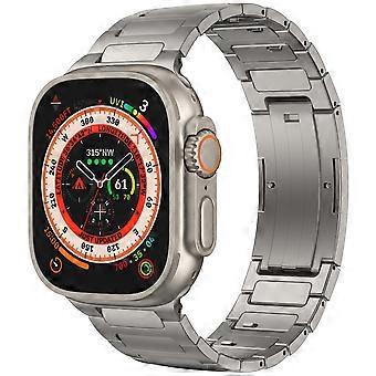 Titanium Band 49g Ultra‑Light Pure Titanium Strap 49mm‑44mm Adjustable Corrosion‑Resistant for Apple Watch