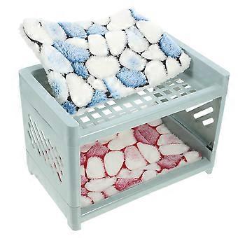 Hamster Bed Hideout for Small Pets 1Set with Pad Comfortable Sleep