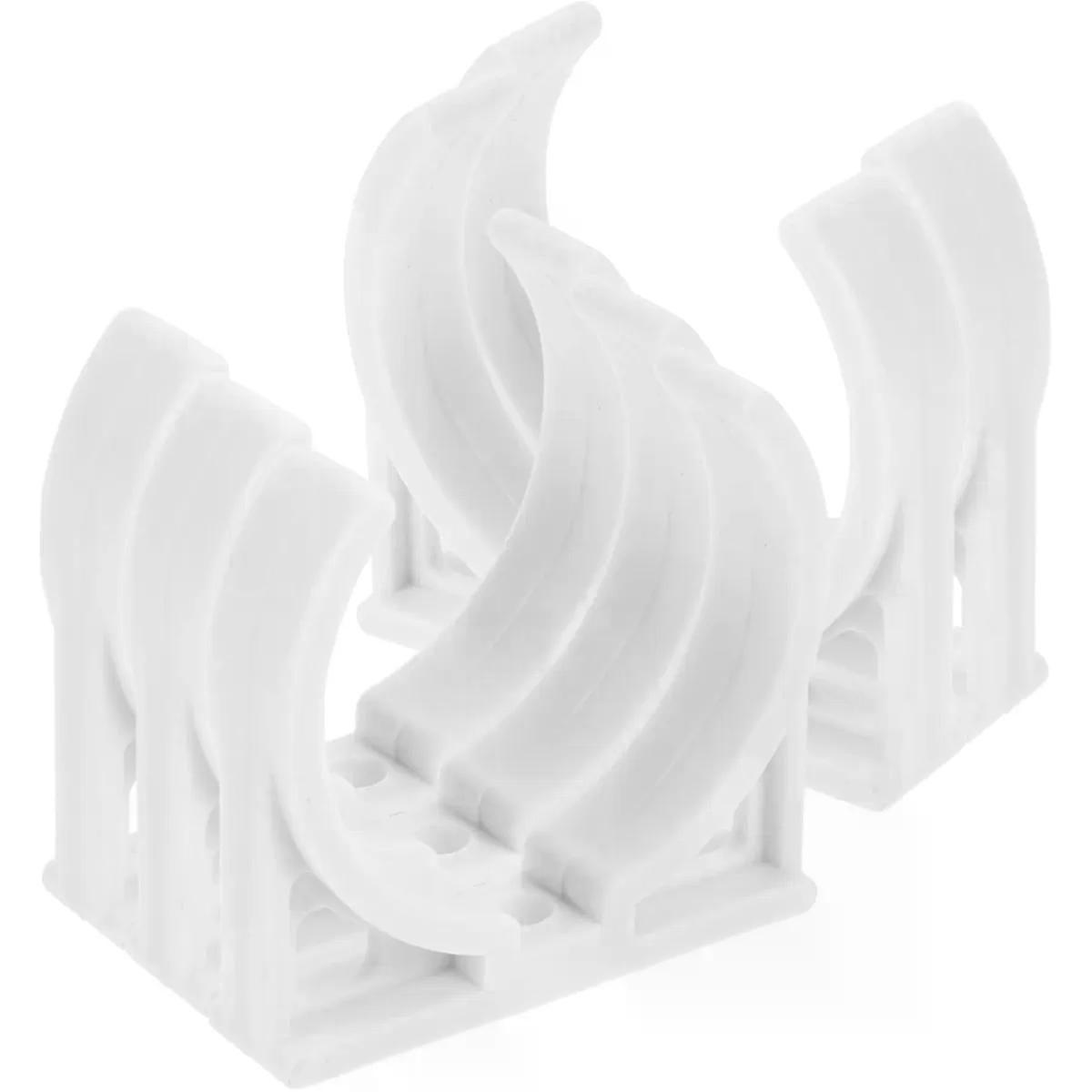 5pcs Water Filter Housing Clips 50mm Pp Plastic Replacement White