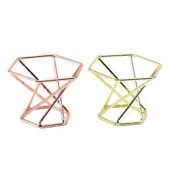Powder Puff Support Stainless Steel for Storage Use 6Pcs Powder Puff Stand