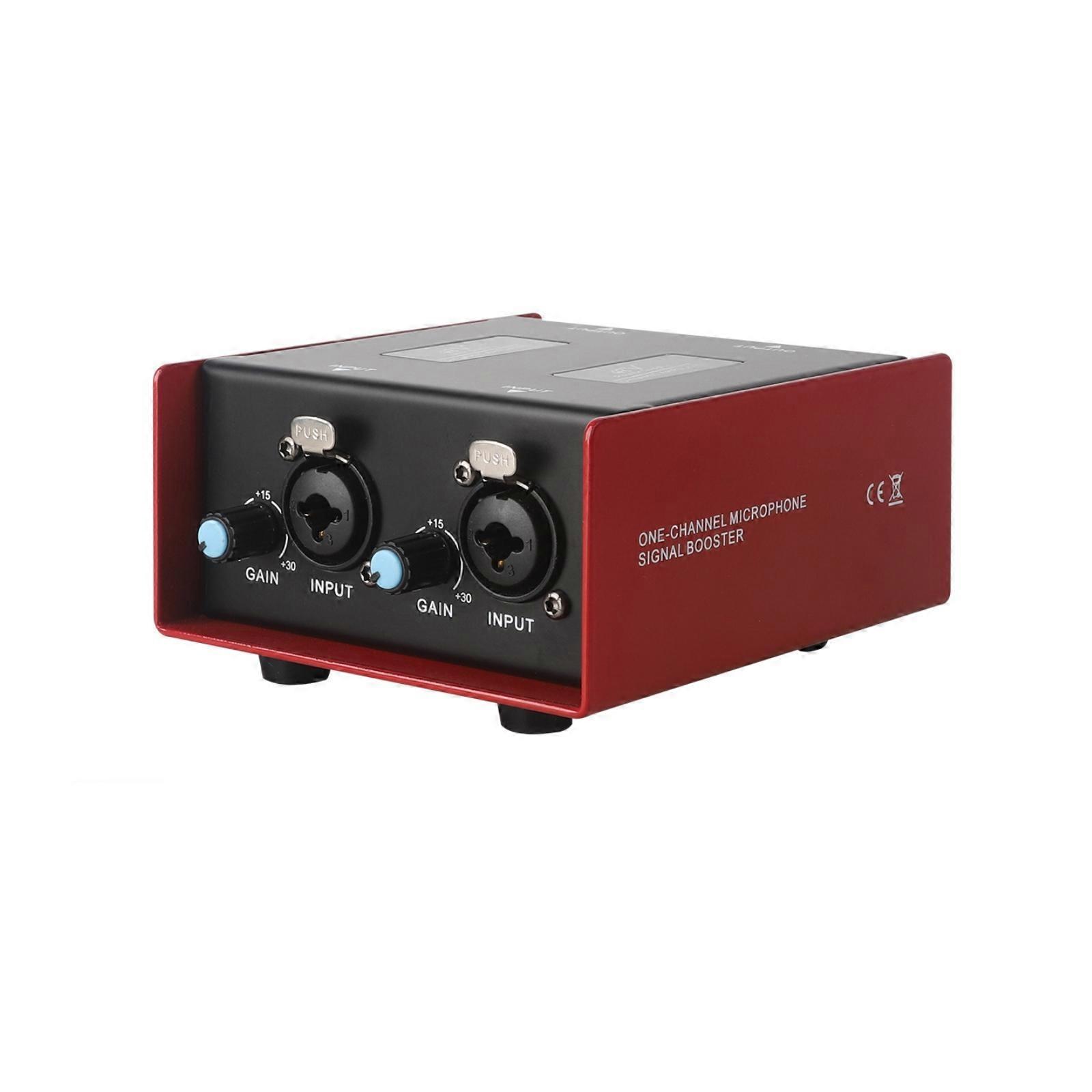Double Channel Mic Preamplifier | Adjustable Gain, Dynamic mic Preamplifier with