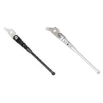 2x Bicycle Kick Stand Compatible with Road Mountain Bike Cycle Rack Black & Silver
