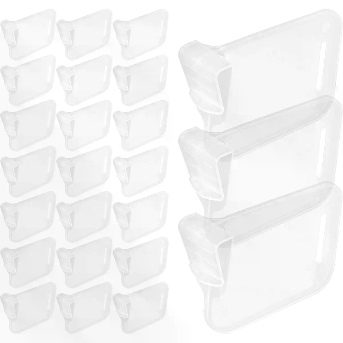 40pcs Removable Plastic Fridge Divider Clip-on Separator