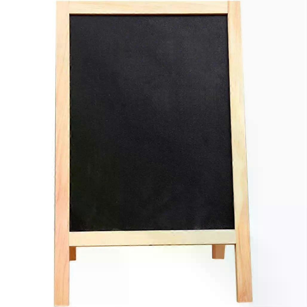 Mini Blackboard with Stand, Double-Sided Chalkboard for Kitchen
