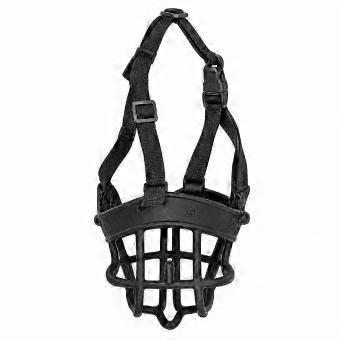 Metal Dog Muzzle, Adjustable Breathable Basket Muzzle, Anti-Bite for Large Dogs, Black, Size L ky