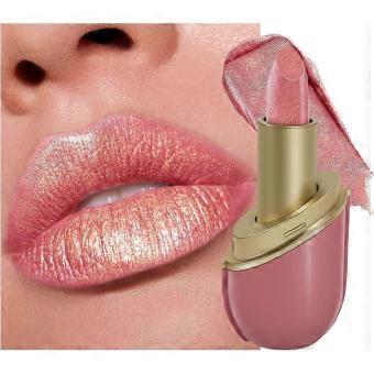 Metallic Glitter Lipstick, Pearlescent Shiny High Pigment Lipstick, Waterproof Transfer Resistant Velvety Smooth Lip Makeup All Skin Tones, Gift for W