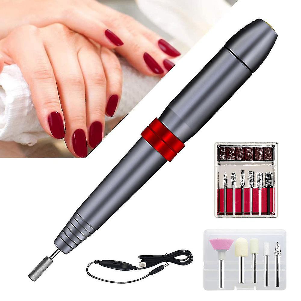 USB portatile, Efile Electric File Kit compatibile con acrilico L S, con 11 bit e 56 ing B