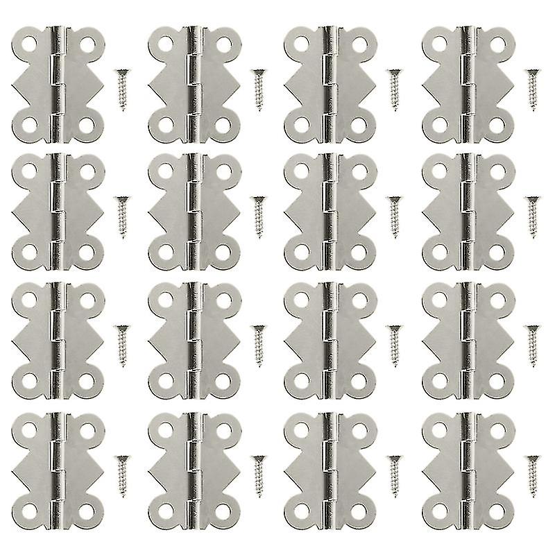 48pcs Practical 4 Hole Antique Small Hinges Butterflies Shape Design Hinges