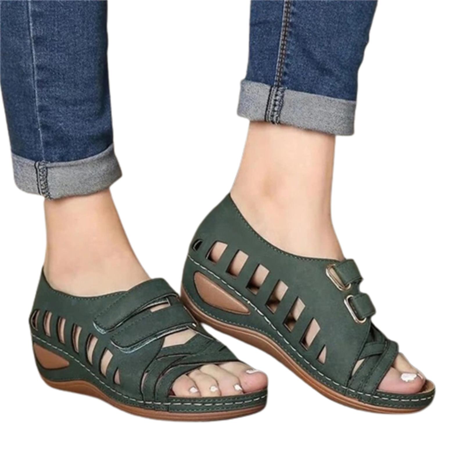 Female Wedge Sandals Orthopedic Open Toe For Casual Summer