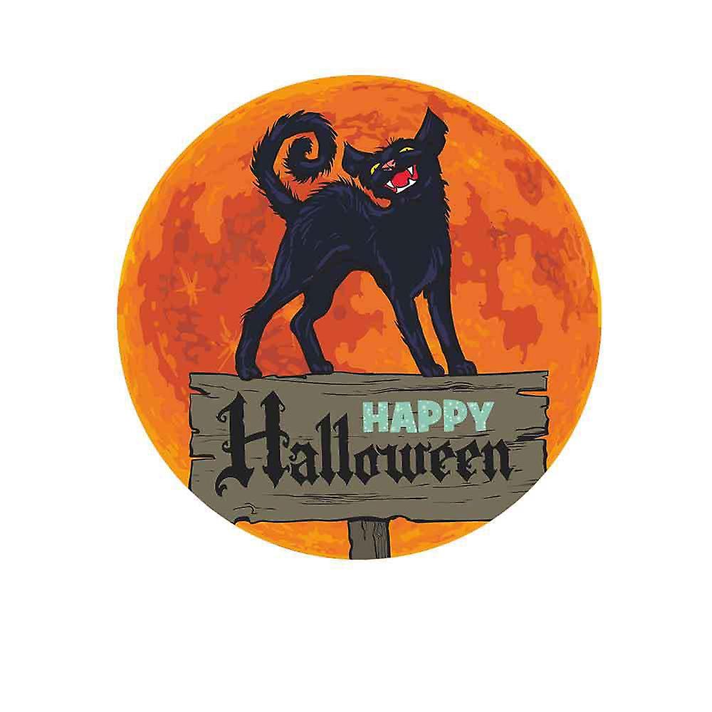 Halloween Glow In The Dark Wall Stickers Bat Witch Window Decals For Home Party