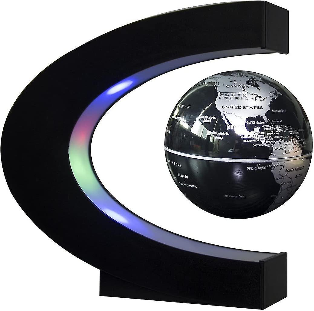 Senders Floating Globe With Led Lights Desk Decoration Eu Plug