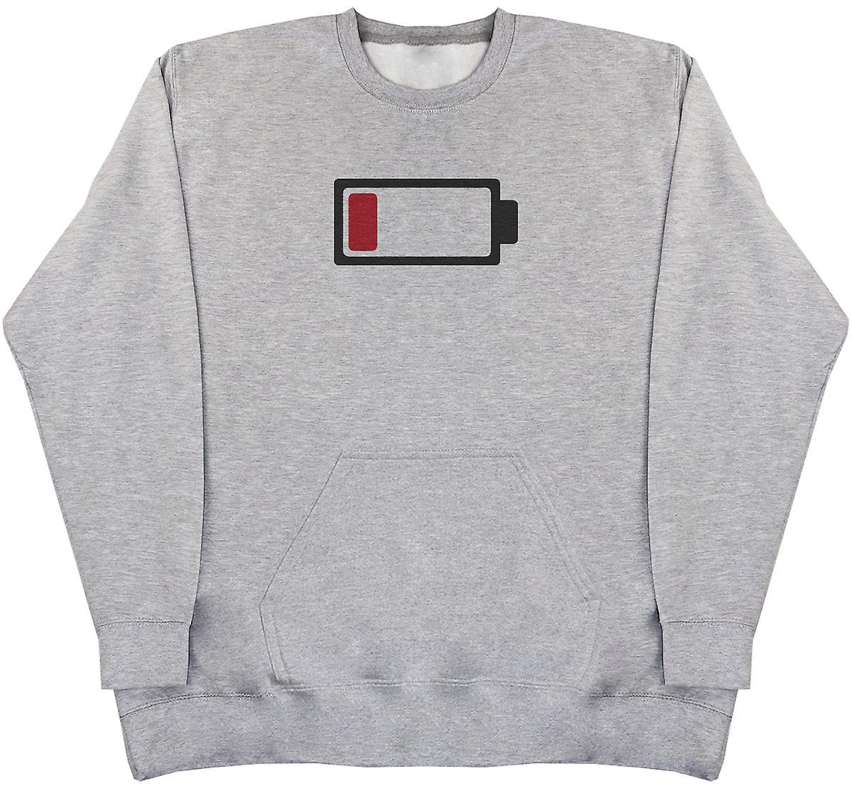 Low Battery - Huge Oversized Hoodless Hoodie