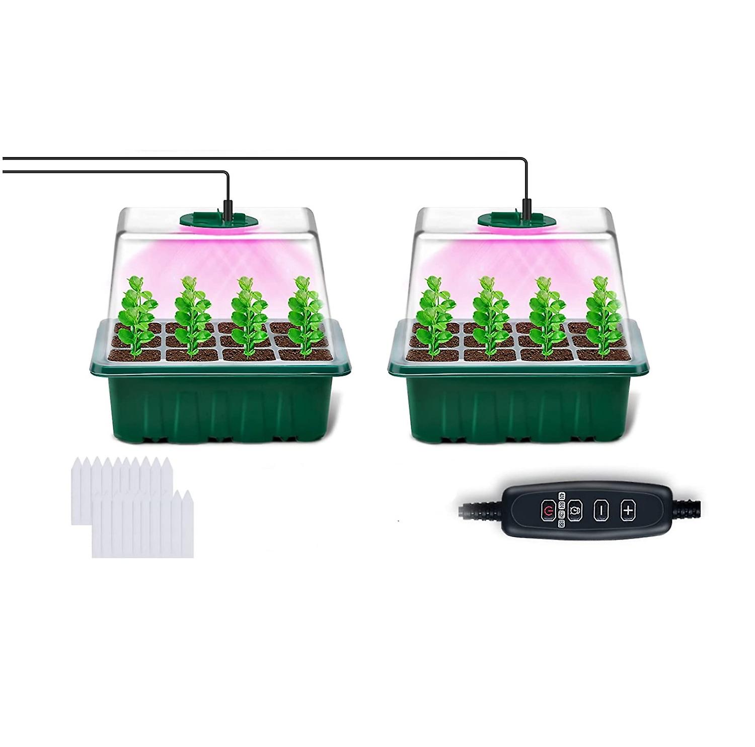 Plant Mini Greenhouse With Lights 2pcs