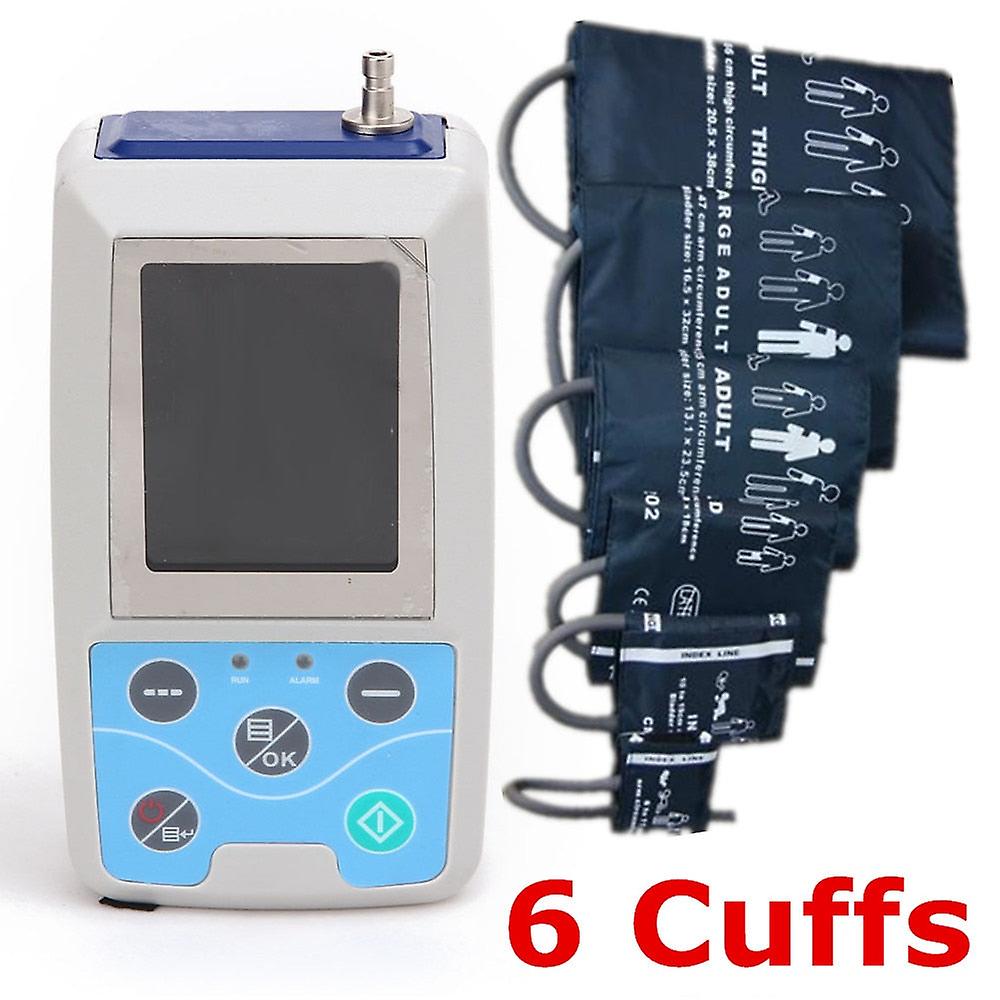 24 Hours Ambulatory Blood Pressure Monitor System Abpm Free 6 Cuffs! Abpm50